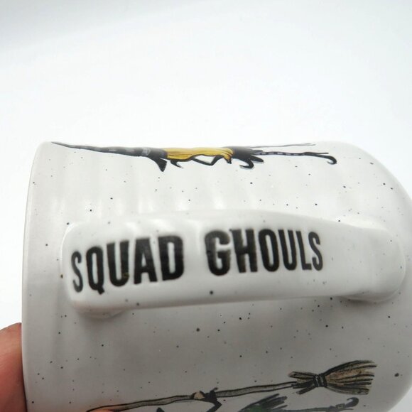 Squad Ghouls Coffee Mug Halloween Themed Ceramic Cup Witch Illustrations - Picture 6 of 8